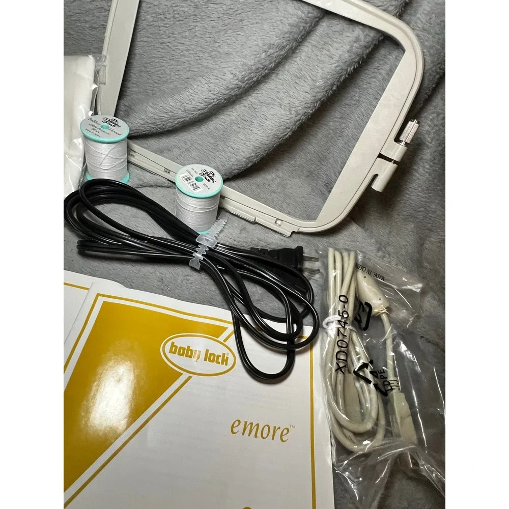 Baby Lock Emore BLMR Embroidery Machine Accessory Kit New Unused Hoop Manuals
